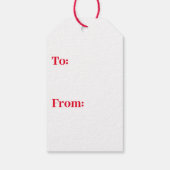 Gepersonaliseerde cadeau Labels - Van Santa Cadeaulabel (Achterkant)