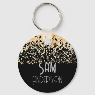 Gepersonaliseerde cadeaus voor gitarist, muzikant sleutelhanger