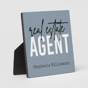 Gepersonaliseerde cadeaus voor makelaarsmedewerker fotoplaat