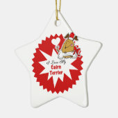 Gepersonaliseerde Caïro Terrier Keepomwille Orname Keramisch Ornament (Links)