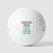 Gepersonaliseerde Callaway Supersoft golfballen Gi (Voorkant)