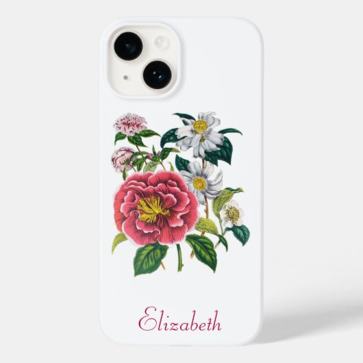 Gepersonaliseerde Camellias Case-Mate iPhone Case (Achterkant)