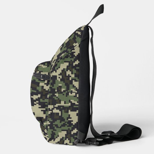 Gepersonaliseerde camouflage in militaire stijl sling bag (Rechts)