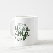 Gepersonaliseerde Camp Bach Bachelorette Party Cus Koffiemok (Voorkant links)