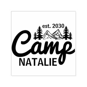 Gepersonaliseerde Camp Bach Bachelorette Party Cus Zelfinktende Stempel