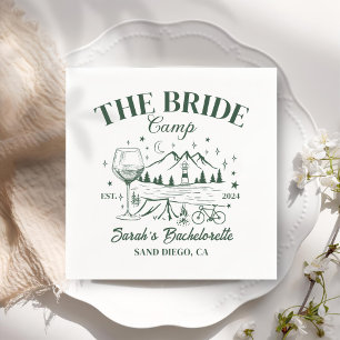 Gepersonaliseerde Camp Bachelorette Cocktail Servet