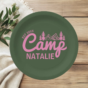 Gepersonaliseerde Camp Bachelorette Party Papieren Bordje