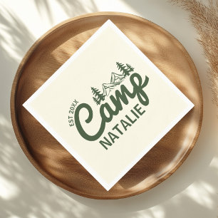 Gepersonaliseerde Camp Bachelorette Party Servet