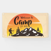 Gepersonaliseerde Camp Welcome Banner (Horizontaal)