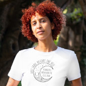 Gepersonaliseerde Camping Bachelorette Party Moon T-shirt