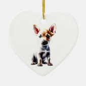 Gepersonaliseerde Canaan Dog Puppy Keramisch Ornament (Voorkant)