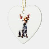 Gepersonaliseerde Canaan Dog Puppy Keramisch Ornament (Links)