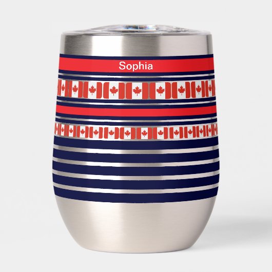 Gepersonaliseerde Canada Patriottische Vlag (Voorkant)