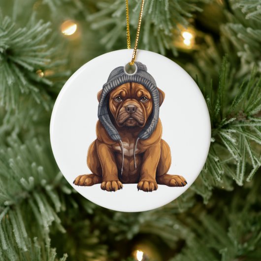 Gepersonaliseerde Cane Corso Dog Art Keramisch Ornament (Boom)