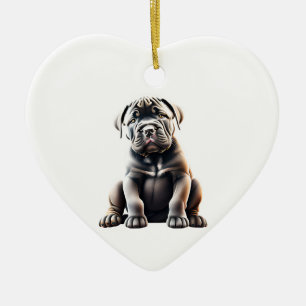 Gepersonaliseerde Cane Corso Puppy Keramisch Ornament