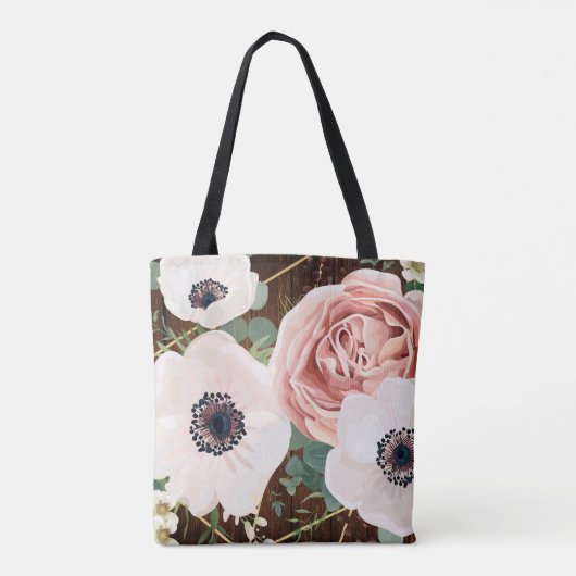 Gepersonaliseerde Canvas tas Geometrische Tuin Roo (Achterkant)