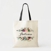 Gepersonaliseerde Canvas tas. Groene Canvas tas. b Tote Bag (Voorkant)
