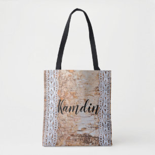 Gepersonaliseerde Canvas tas Land Schuur Houten Ka