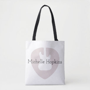 gepersonaliseerde canvas tas voor zwarte muzieknoo