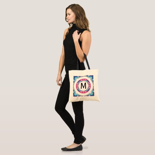 Gepersonaliseerde Canvas tassen-Monogrammen Tote Bag (Voorkant (model))