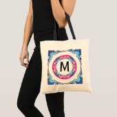 Gepersonaliseerde Canvas tassen-Monogrammen Tote Bag (Voorkant (product))