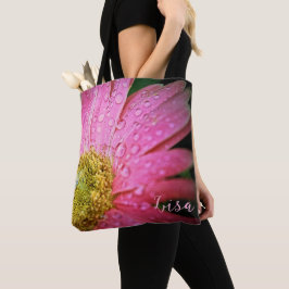 Gepersonaliseerde Canvas tassen - Pink Gerbera Dai