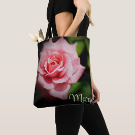 Gepersonaliseerde Canvas tassen - Pink Rose