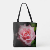 Gepersonaliseerde Canvas tassen - Pink Rose (Achterkant)