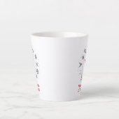 Gepersonaliseerde Capricorn Zodiac verjaardagscade Latte Mok (Voorkant)