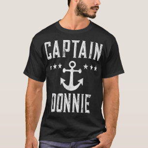 Gepersonaliseerde Captain Donnie Piratenpartij T-shirt