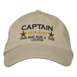 Gepersonaliseerde Captain Stars Ball Pet borduurwe