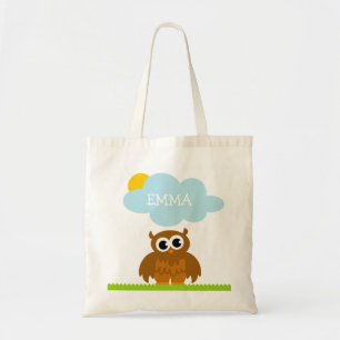 Gepersonaliseerde cartoon canvas tas kind