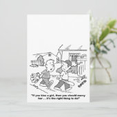 Gepersonaliseerde Cartoon huwelijksuitnodigingen Kaart (Staand voorkant)