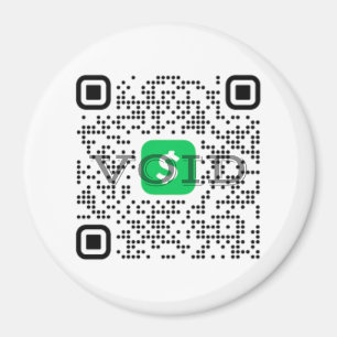 Gepersonaliseerde Cash App QR Code Magneet