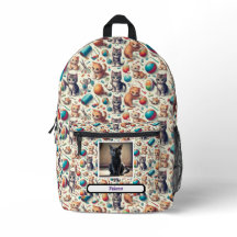 Gepersonaliseerde Cat Day Bag Voeg naam en foto to