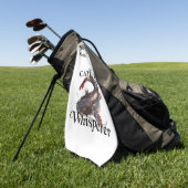 Gepersonaliseerde Catfish Whisperer Light Gevist h Golfhanddoek (Groen)