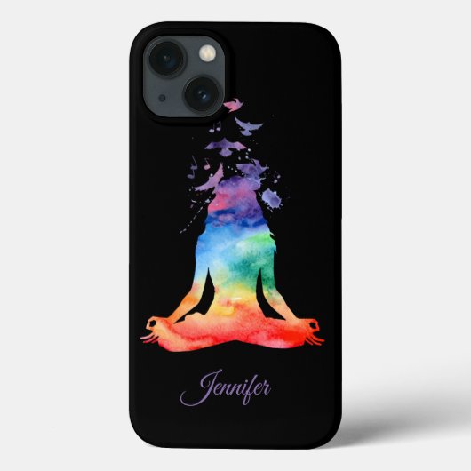 Gepersonaliseerde Chakra Lotus Yoga iPhone Otterbo Case-Mate iPhone Case (Achterkant)