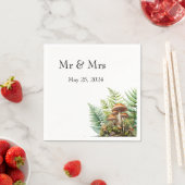 Gepersonaliseerde champignonpapier servetten (Insitu)