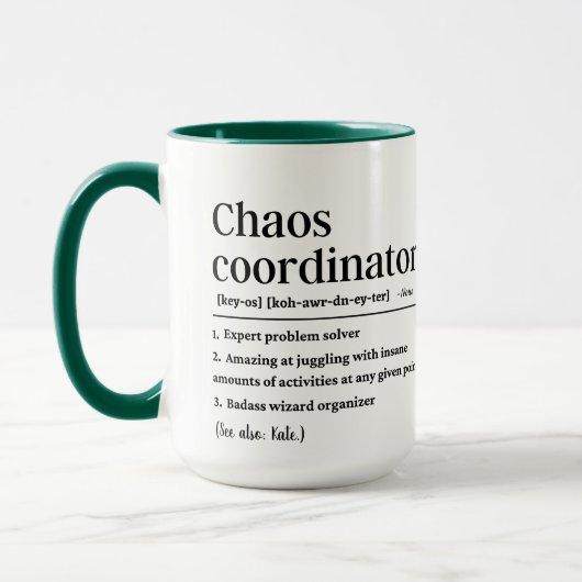 Gepersonaliseerde Chaos-coördinatordefinitie Mok (Links)