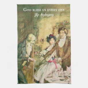 Gepersonaliseerde Charles Dickens Scrooge Victoria Theedoek