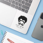 Gepersonaliseerde Cheer Mam Sticker (Laptop met iPhone)