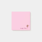 Gepersonaliseerde Cheerleader Custom Pink Post-it® Notes (Voorkant)