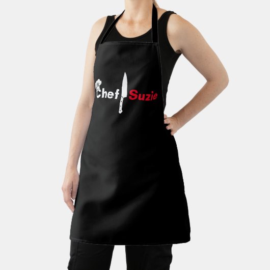Gepersonaliseerde Chef Schort - Aangepaste naam Un (Insitu)