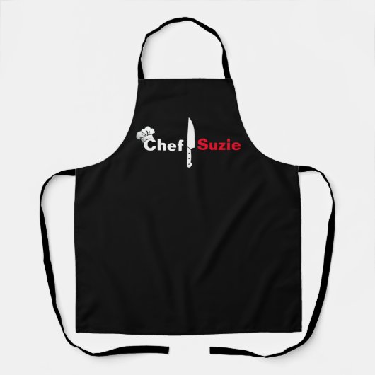 Gepersonaliseerde Chef Schort - Aangepaste naam Un (Voorkant)