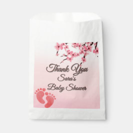 Gepersonaliseerde Cherry Blossom Baby shower gunst Bedankzakje