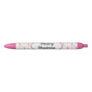 Gepersonaliseerde Cherry Blossom Zwarte Inkt Pen