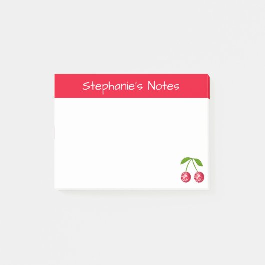 Gepersonaliseerde Cherry Disco Ball Post-it® Notes (Voorkant)