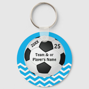 Gepersonaliseerde Chevron Cheap Soccer Gifts for G Sleutelhanger