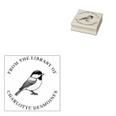 Gepersonaliseerde Chickadee Book Stamp Custom Ex L Rubberstempel (Gestempeld)