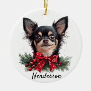 Gepersonaliseerde Chihuahua Keramisch Ornament